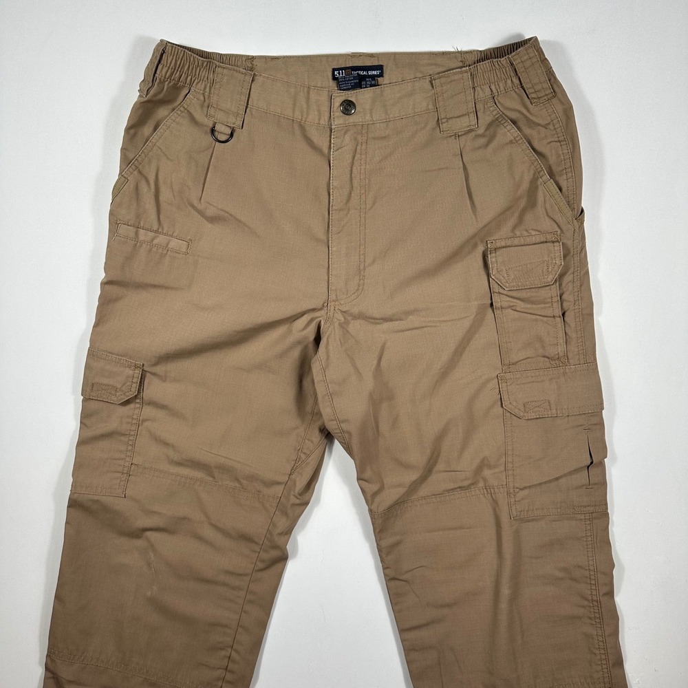 5.11 Tactical Series Cargo Pants Mens 36x30 Ripstop Multi-Pocket Khaki Brown
